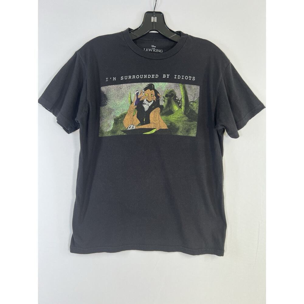 VTG 90s Disney Lion King‎ "Im Surrounded By Idiots" Big Print Scar T Shirt M